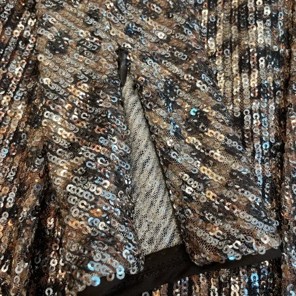 Jonathan Simkhai Mallory Sequined Long PuffSleeve Mini Dress Size 4